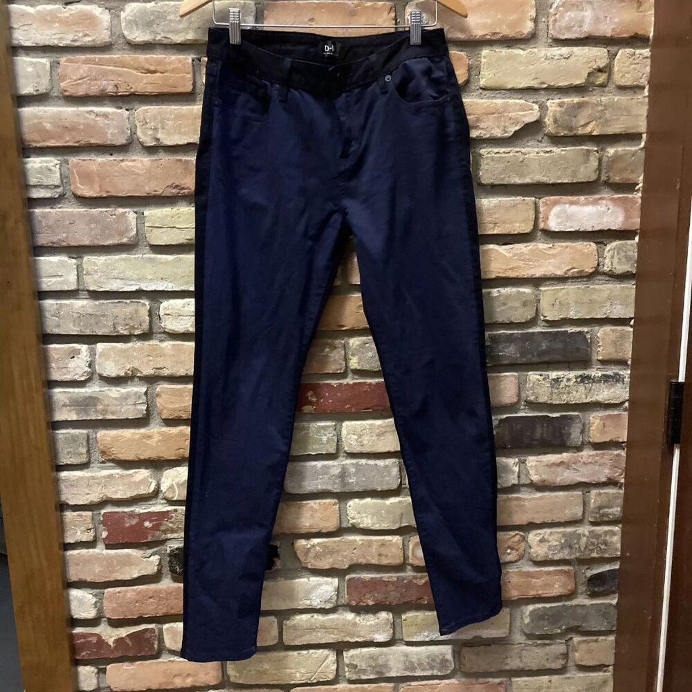 D-ID navy black colorblock skinny jeans nwt 31